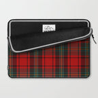 Christmas Plaid Tartan Pattern Laptop Sleeve Gallery Image 2