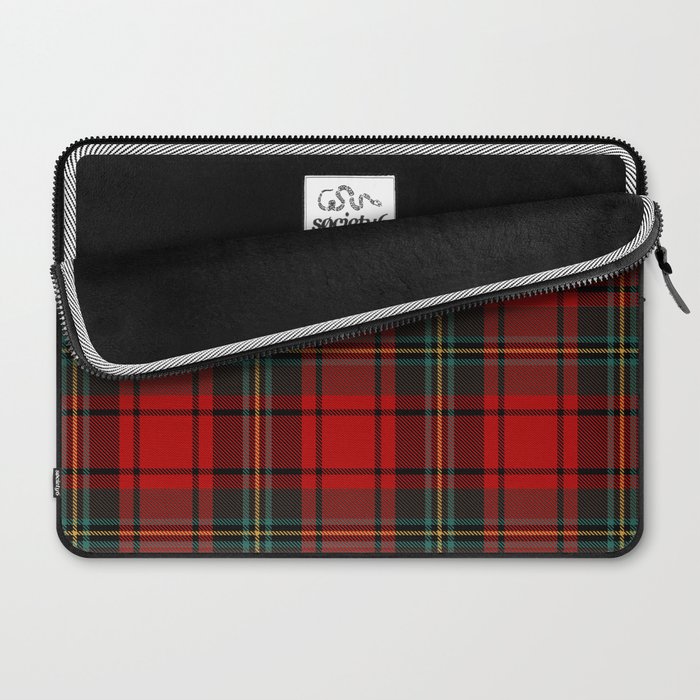 Christmas Plaid Tartan Pattern Laptop Sleeve Gallery Image 2