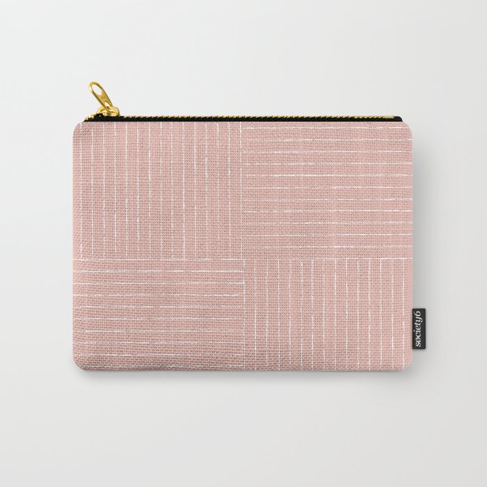 Lines III (Pink) Carry All Pouch Gallery Image 1