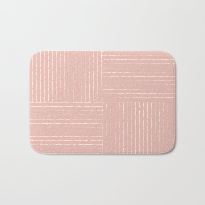 Lines III (Pink) Bath Mat Gallery Image 1