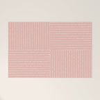 Lines III (Pink) Welcome Mat Gallery Image 1