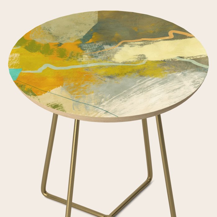 summer green abstract art 3 Side Table Gallery Image 2