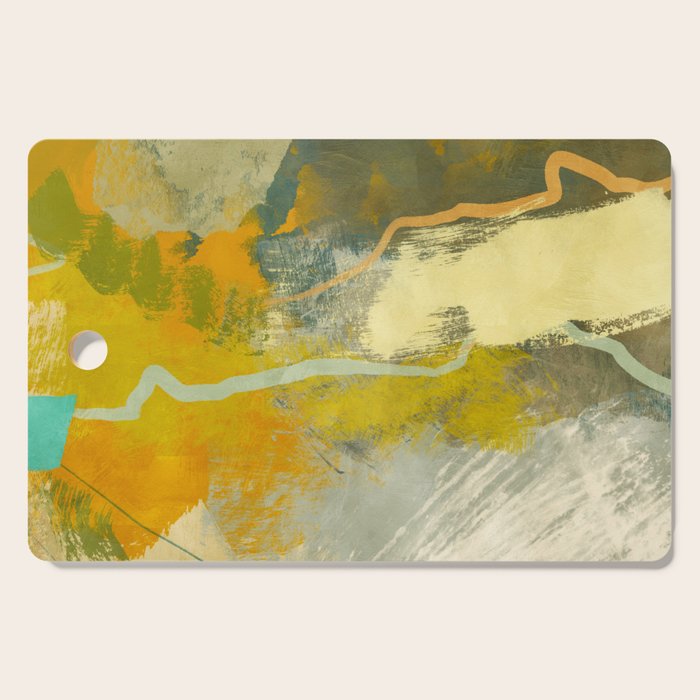 summer green abstract art 3 Cutting Board Gallery Image 1
