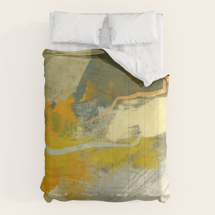 summer green abstract art 3 Comforter Gallery Image 6