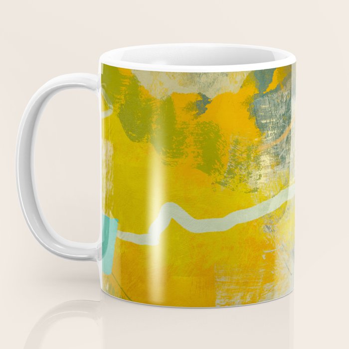 summer green abstract art 3 Coffee Mug Gallery Image 3