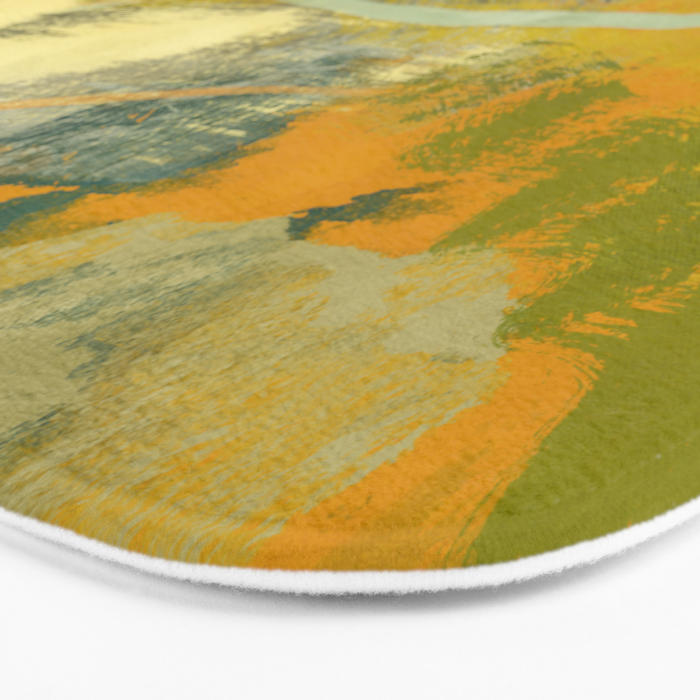 summer green abstract art 3 Bath Mat Gallery Image 3