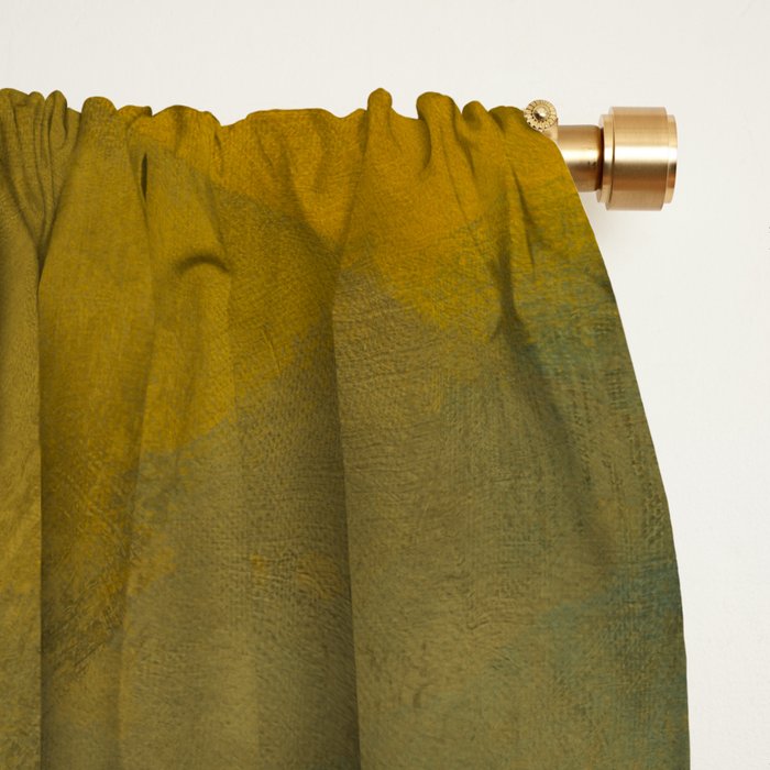 summer green abstract art 3 Window Curtain Gallery Image 2