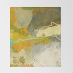summer green abstract art 3 Throw Blanket Gallery Image 2
