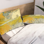 summer green abstract art 3 Pillow Sham Gallery Image 2