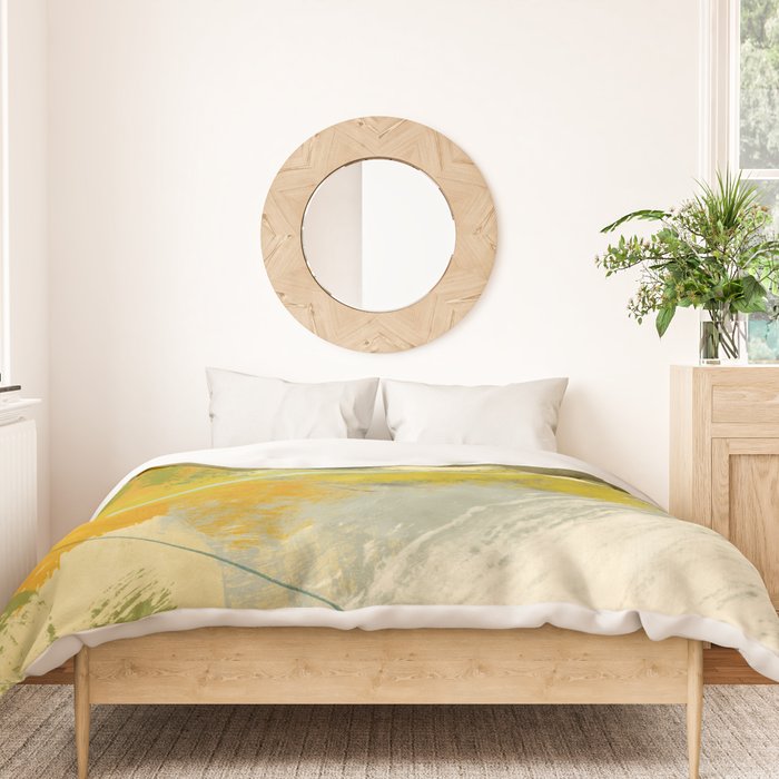 summer green abstract art 3 Duvet Cover Gallery Image 3