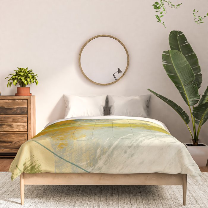 summer green abstract art 3 Comforter Gallery Image 3