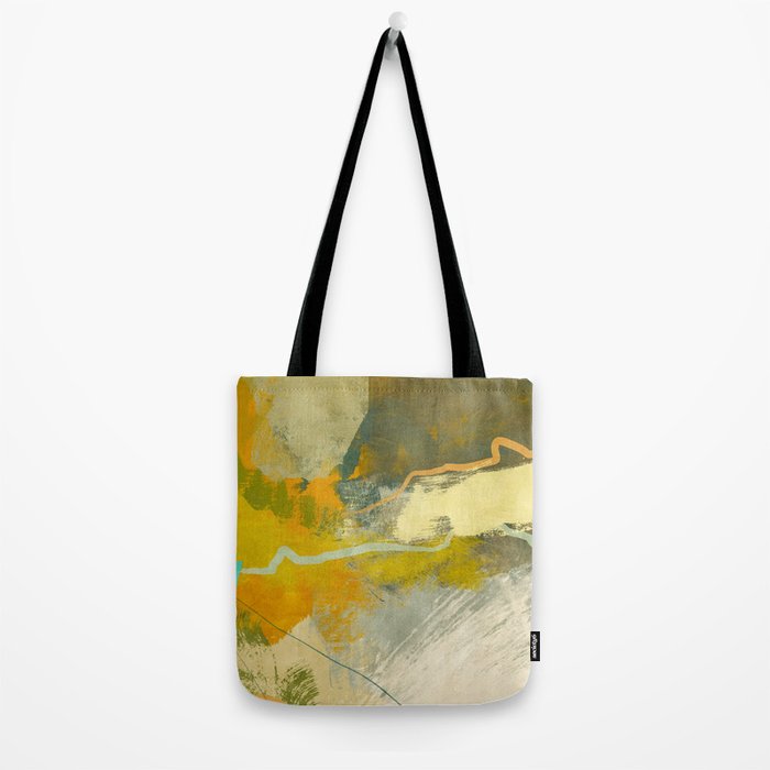 summer green abstract art 3 Tote Bag Gallery Image 2