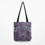 Gothic Halloween Damask - moonlight violet  Tote Bag Gallery Image 2