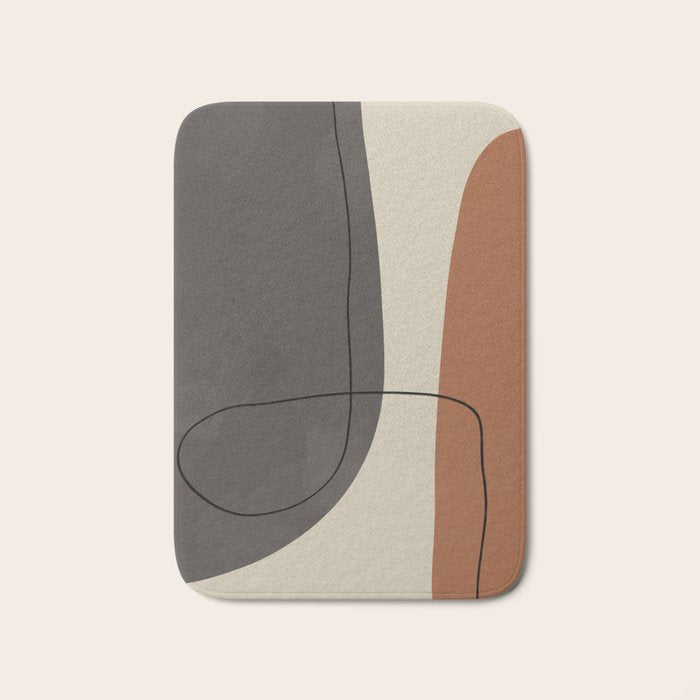 Modern Abstract Shapes #2 Bath Mat Gallery Image 1