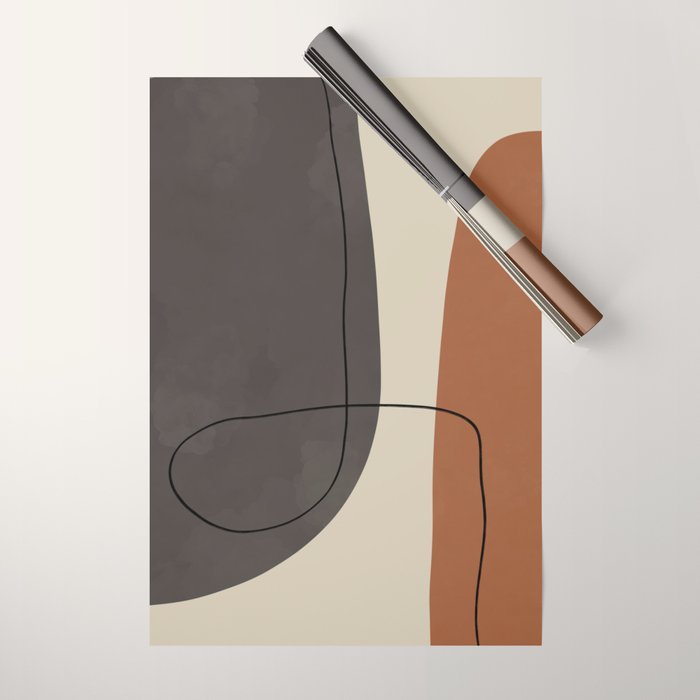 Modern Abstract Shapes #2 Wrapping Paper Gallery Image 1