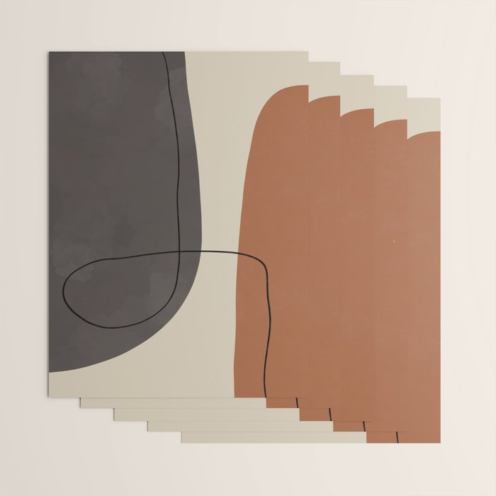 Modern Abstract Shapes #2 Wrapping Paper Gallery Image 3