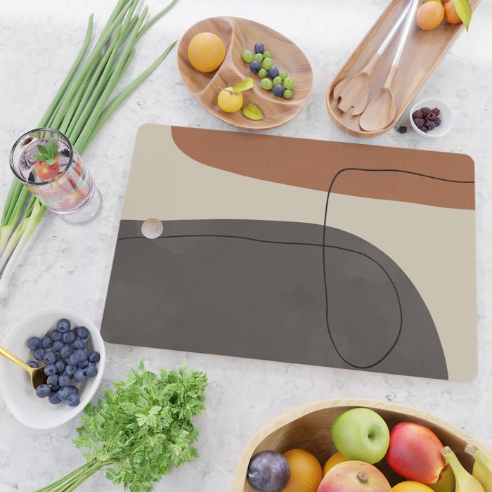 Modern Abstract Shapes #2 Cutting Board Gallery Image 2