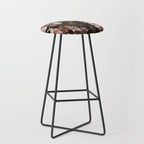 Vintage & Shabby Chic- Real Roses And Peonies Lush Midnight Flowers Botanical Garden Stool Gallery Image 1