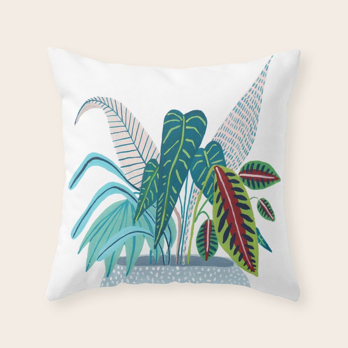 Jungle in a Pot Throw Pillow Gallery Image 6