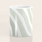 Sage green flow lines Coffee Mug Gallery Image 4