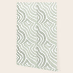 Sage green flow lines Wallpaper Gallery Image 2