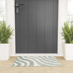 Sage green flow lines Welcome Mat Gallery Image 3