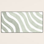Sage green flow lines Desk Mat Gallery Image 3