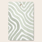 Sage green flow lines Cutting Board Gallery Image 1