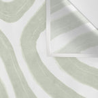 Sage green flow lines Wall Tapestry Gallery Image 3