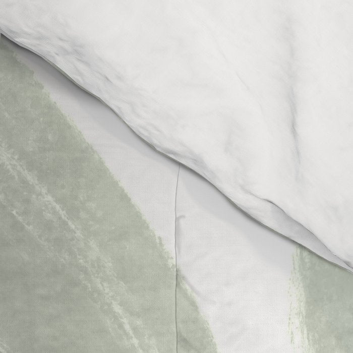 Sage green flow lines Comforter Gallery Image 4