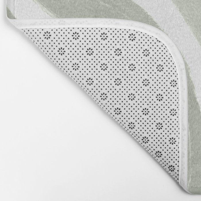 Sage green flow lines Bath Mat Gallery Image 2