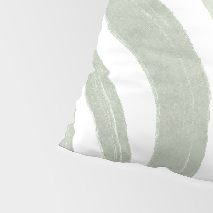Sage green flow lines Pillow Sham Gallery Image 4