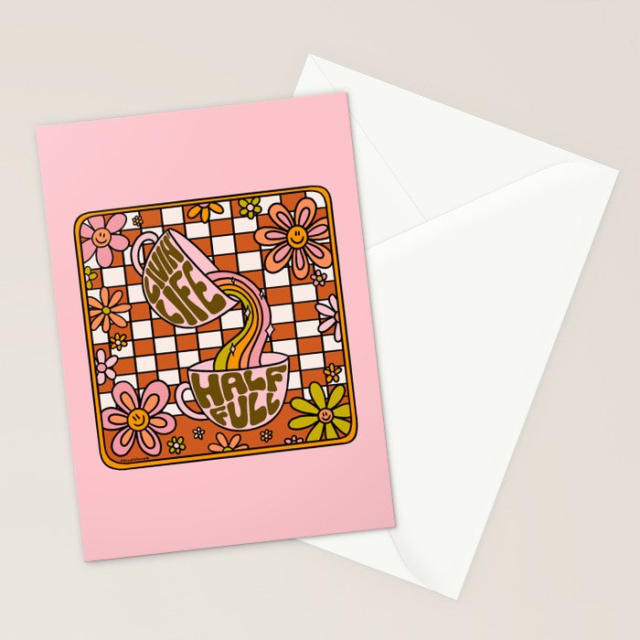 Livin' Life Half Full Stationery Card Gallery Image 2
