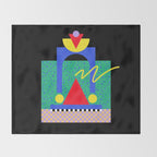 Memphis pattern 90 - 80s / 90s Retro Throw Blanket Gallery Image 2