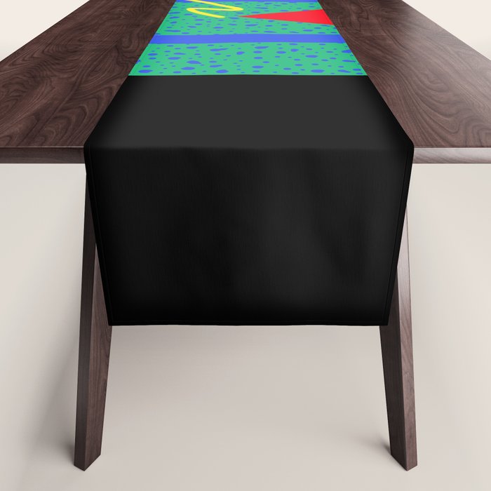 Memphis pattern 90 - 80s / 90s Retro Table Runner Gallery Image 1