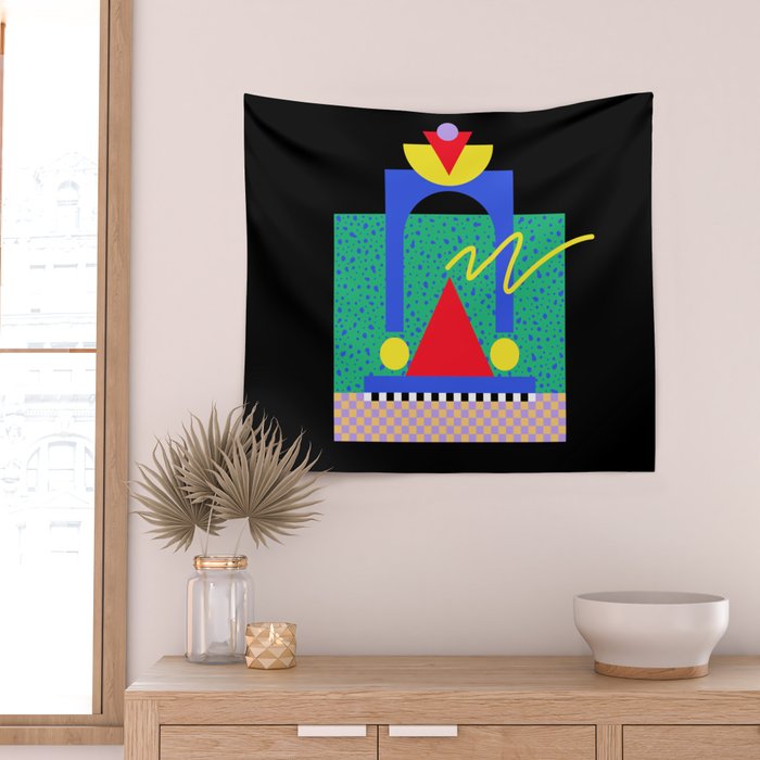 Memphis pattern 90 - 80s / 90s Retro Wall Tapestry Gallery Image 2