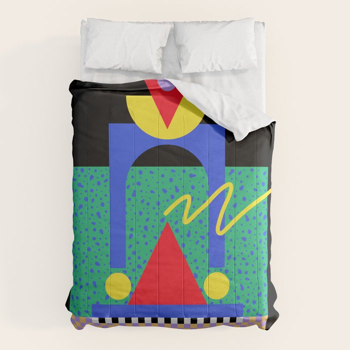 Memphis pattern 90 - 80s / 90s Retro Comforter Gallery Image 6
