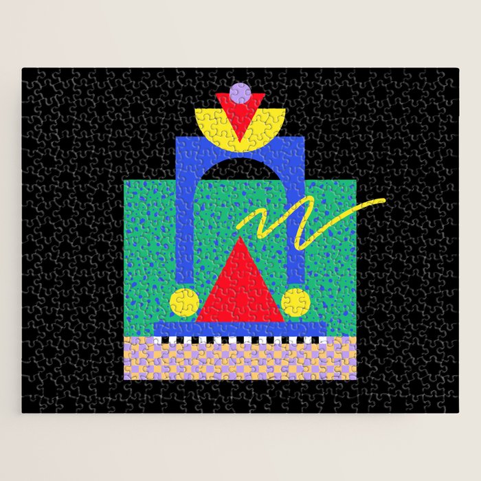 Memphis pattern 90 - 80s / 90s Retro Jigsaw Puzzle Gallery Image 1