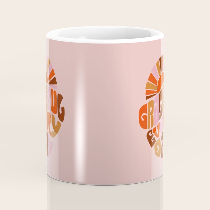 Grateful Everyday - 70s Hippie Style  Coffee Mug Gallery Image 4