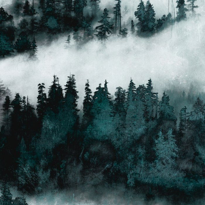 Foggy Forest Fun - Turquoise Mountains Coffee Mug Gallery Image 2