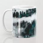 Foggy Forest Fun - Turquoise Mountains Coffee Mug Gallery Image 3
