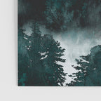 Foggy Forest Fun - Turquoise Mountains Poster Gallery Image 3