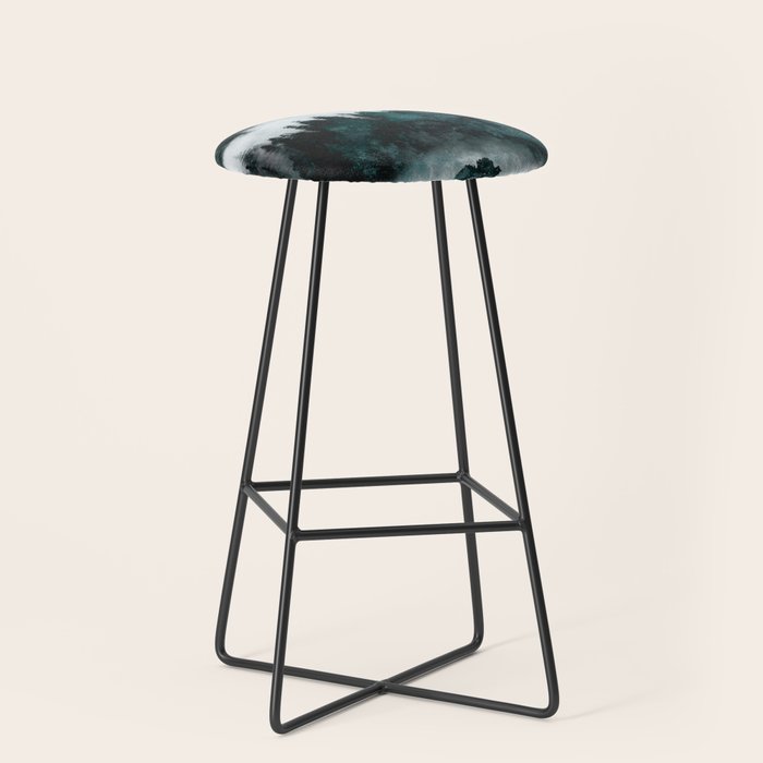 Foggy Forest Fun - Turquoise Mountains Stool Gallery Image 1