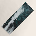 Foggy Forest Fun - Turquoise Mountains Yoga Mat Gallery Image 1