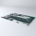 Foggy Forest Fun - Turquoise Mountains Rug Gallery Image 3