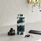 Foggy Forest Fun - Turquoise Mountains Water Bottle Gallery Image 4