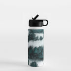 Foggy Forest Fun - Turquoise Mountains Water Bottle Gallery Image 1
