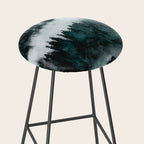 Foggy Forest Fun - Turquoise Mountains Stool Gallery Image 2