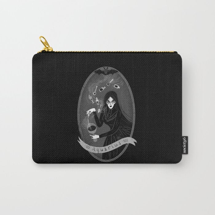 Aquarius Witchy Zodiac Carry All Pouch Gallery Image 1