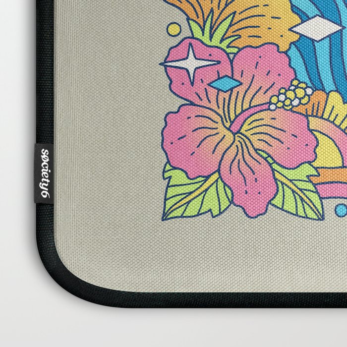 Paradise Visions | Tropical Neon Ocean Escape Laptop Sleeve Gallery Image 3